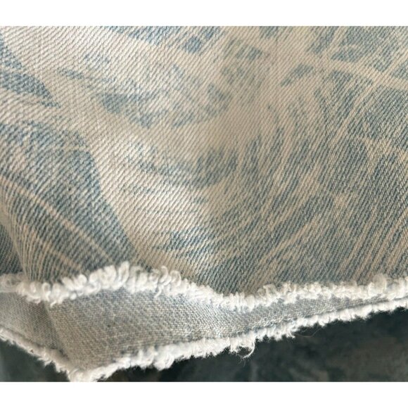 Children’s Place Girls Size 12 Acid Tie Dye Shorts Overall Cotton Denim Pockets - Picture 4 of 7